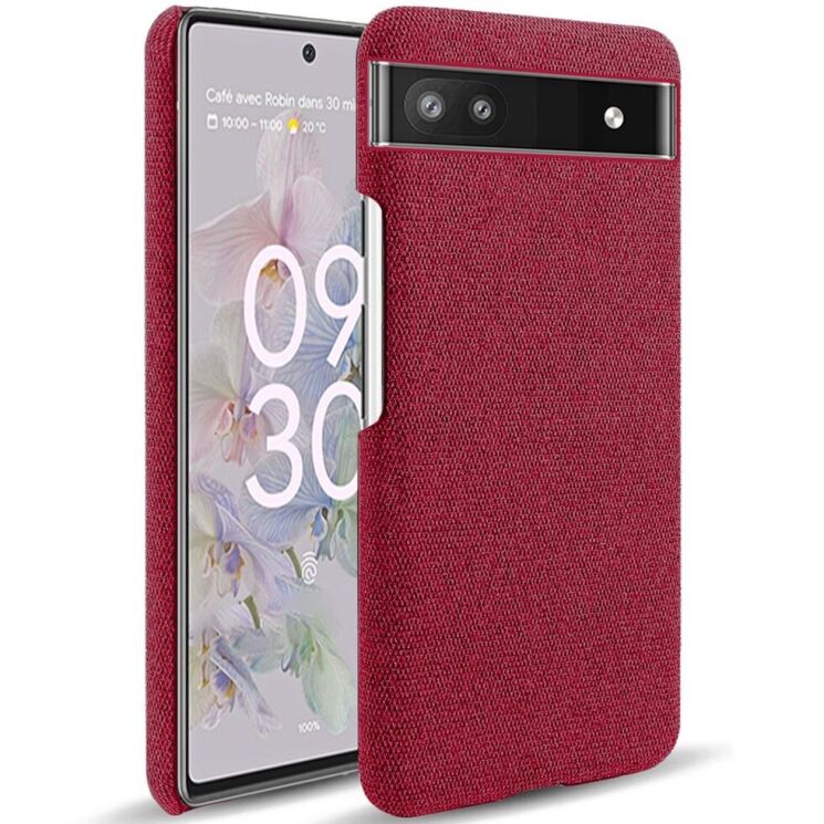 Защитный чехол KSQ Cloth Style для Google Pixel 6a - Red: фото 1 из 6