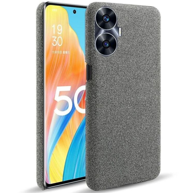 Защитный чехол KSQ Cloth Style для Realme C55 - Grey: фото 1 из 6