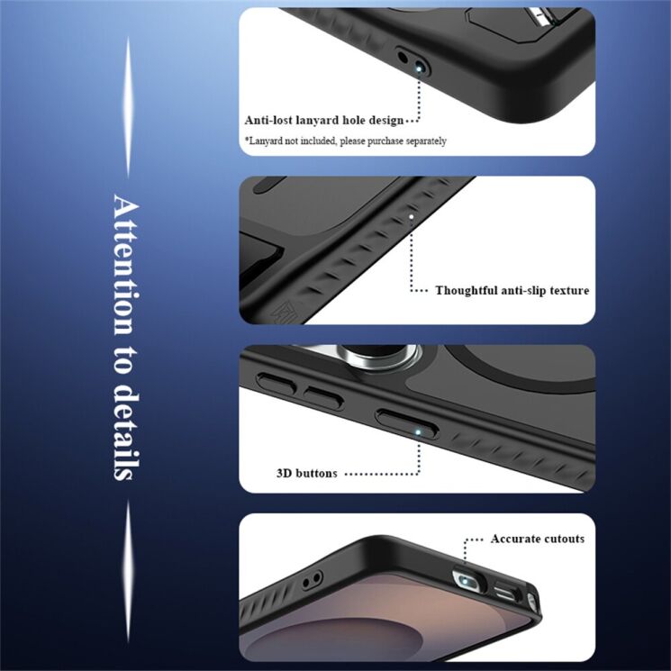 Захисний чохол LEREACH Le-Chic Series для Samsung Galaxy S26 Ultra - Black: фото 10 з 14