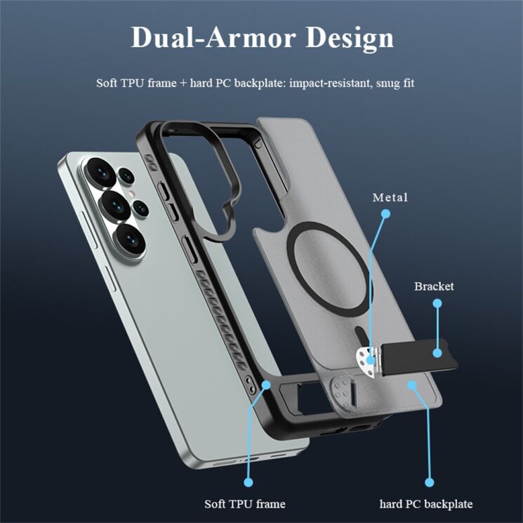 Захисний чохол LEREACH Le-Chic Series для Samsung Galaxy S26 Ultra - Black: фото 11 з 14