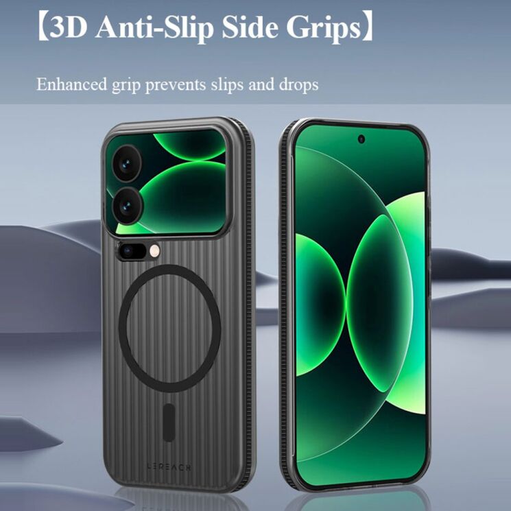 Защитный чехол LEREACH TOC Magnetic для Xiaomi 17 - Black: фото 9 из 12