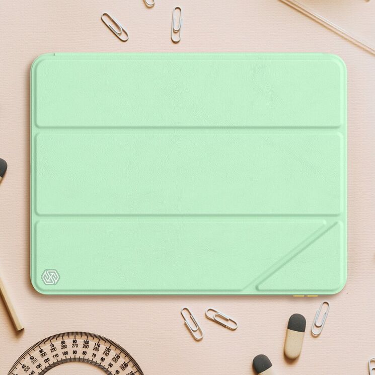 Защитный чехол NILLKIN Bevel Leather Case для Apple iPad 10.9 (2022) / iPad 11 (2025) - Green: фото 22 из 23