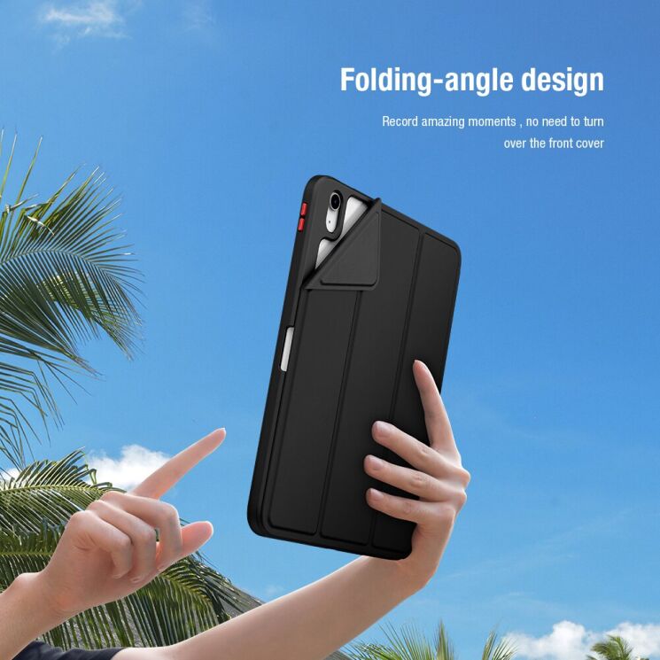 Защитный чехол NILLKIN Bevel Leather Case для Apple iPad 10.9 (2022) / iPad 11 (2025) - Green: фото 13 из 23