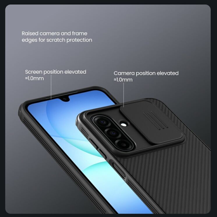 Захисний чохол NILLKIN CamShield Pro для Samsung Galaxy A17 (A175) - Black: фото 11 з 16
