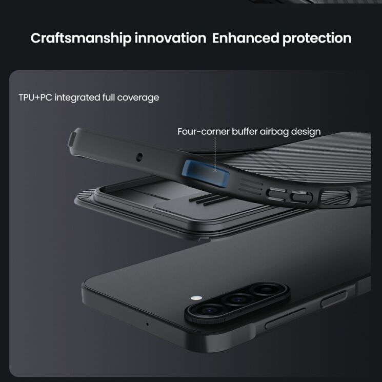Захисний чохол NILLKIN CamShield Pro для Samsung Galaxy A17 (A175) - Black: фото 9 з 16