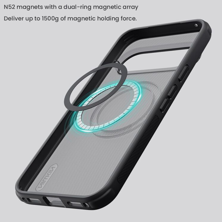 Захисний чохол NILLKIN Super Frosted Shield Pro Magnetic для Google Pixel 11 Pro XL - Transparent Black: фото 11 з 13