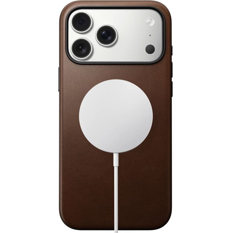 Защитный чехол Nomad Modern Leather Case для iPhone 17 Pro Max (NM014278858) - Brown: фото 4 из 15