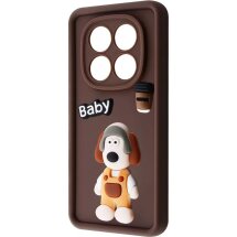Защитный чехол Pretty Things Case для Xiaomi Redmi Note 14 Pro 5G / Poco X7 - Brown / Baby: фото 1 из 6