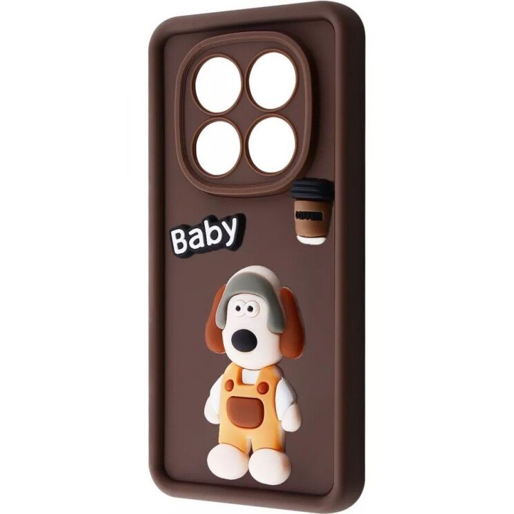 Защитный чехол Pretty Things Case для Xiaomi Redmi Note 14 Pro 5G / Poco X7 - Brown / Baby: фото 1 из 6