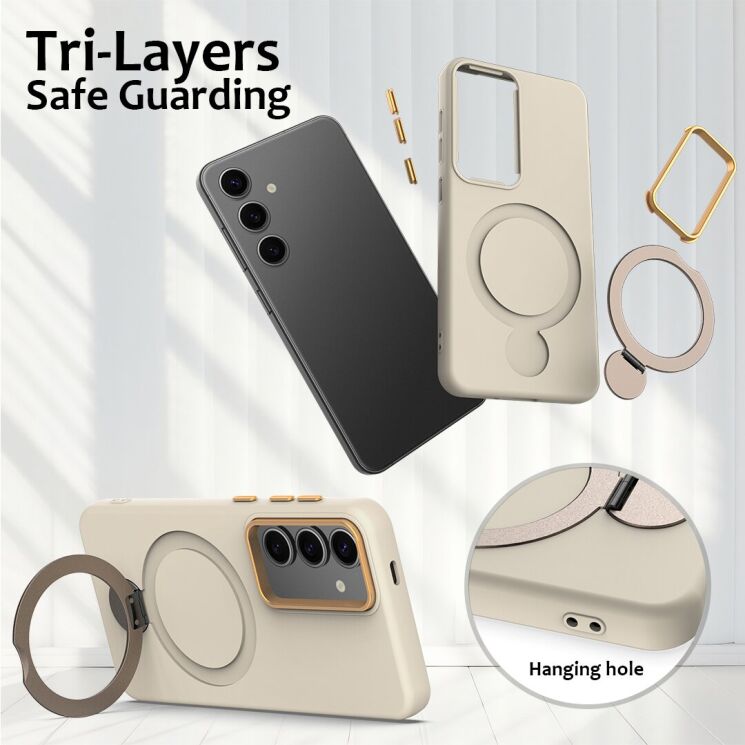 Защитный чехол Reframe Draco Casе для Samsung Galaxy S24 (S921) / Galaxy S25 (S931) - Apricot: фото 6 из 7