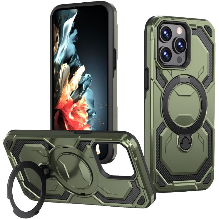 Защитный чехол Reframe Hybrid Magnetic для iPhone 15 Pro Max - Green: фото 1 из 7