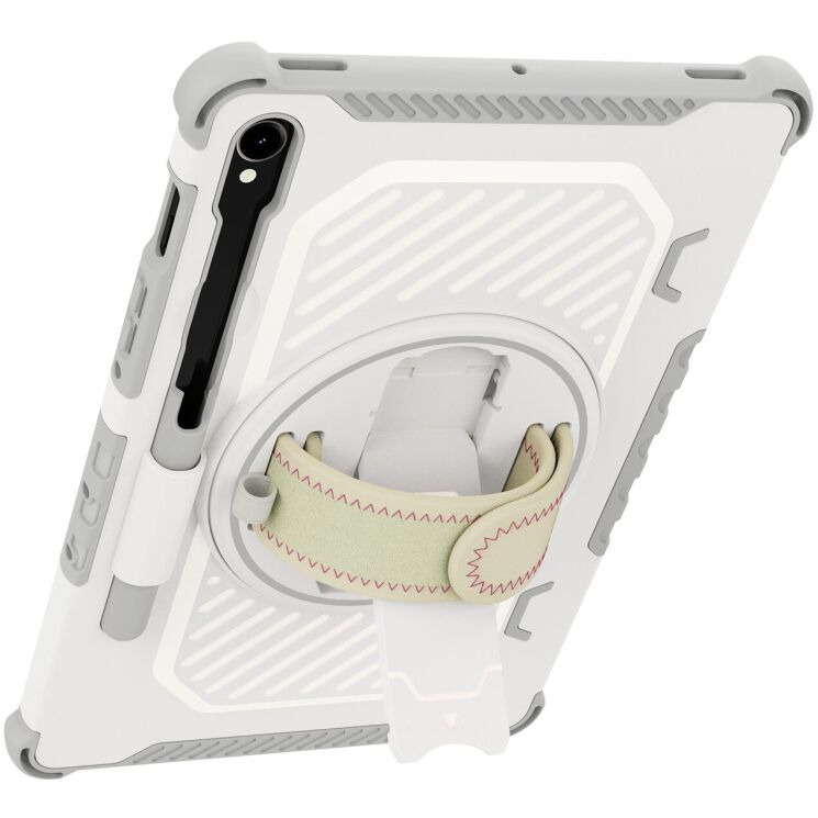 Захисний чохол Reframe Kickstand Strap для Samsung Galaxy Tab S7 / S8 / S9 / S9 FE (T870/T875/X700/X706/X710/X716/X510) - Grey: фото 4 з 18