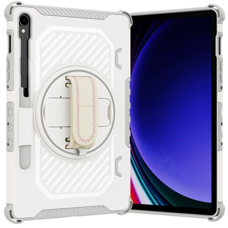 Захисний чохол Reframe Kickstand Strap для Samsung Galaxy Tab S7 / S8 / S9 / S9 FE (T870/T875/X700/X706/X710/X716/X510) - Grey: фото 2 з 18