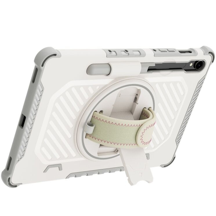 Захисний чохол Reframe Kickstand Strap для Samsung Galaxy Tab S7 / S8 / S9 / S9 FE (T870/T875/X700/X706/X710/X716/X510) - Grey: фото 3 з 18