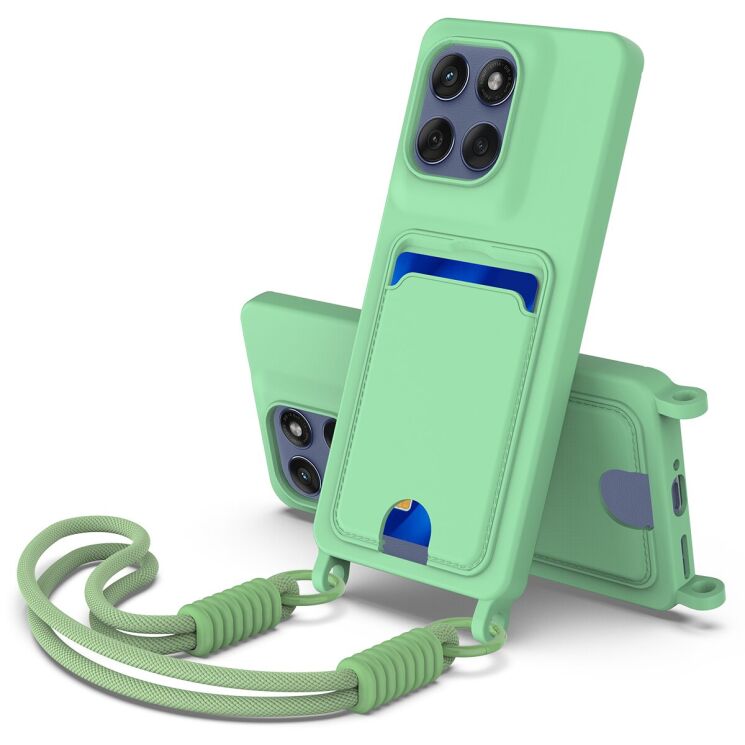 Захисний чохол Reframe Silicone Holder для Motorola Edge 60 Pro - Green: фото 1 з 7