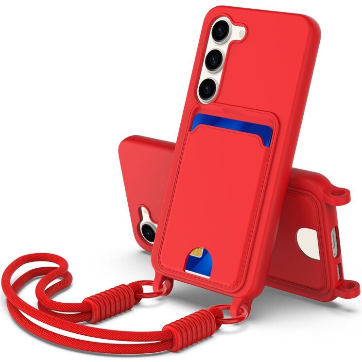 Защитный чехол Reframe Silicone Holder для Samsung Galaxy S23 (S911) - Red: фото 1 из 8