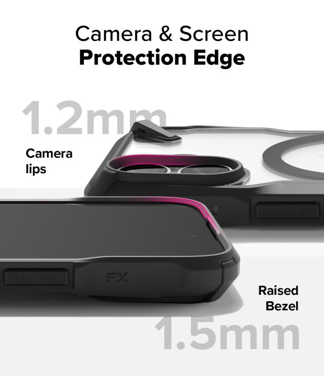Защитный чехол Ringke Fusion X MagSafe для Apple iPhone 16 (8800274963276) - Black: фото 11 из 15