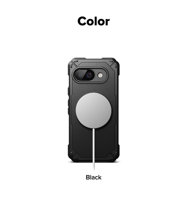 Захисний чохол Ringke Rugged Gear Magnetic для Google Pixel 9a (8800293853466) - Black: фото 11 з 12