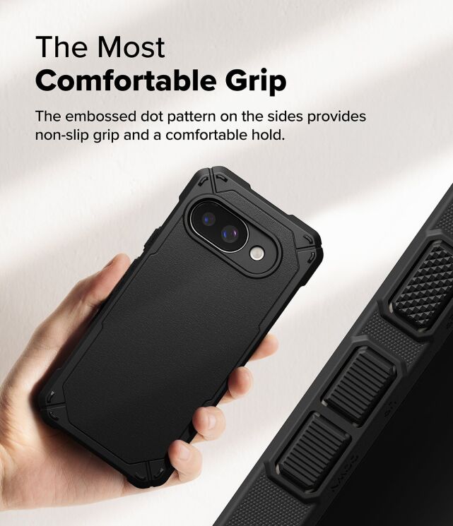 Захисний чохол Ringke Rugged Gear Magnetic для Google Pixel 9a (8800293853466) - Black: фото 7 з 12