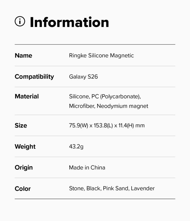 Защитный чехол Ringke Silicone Magnetic для Samsung Galaxy S26 (S942) 8800328815704 - Lavender: фото 16 из 18