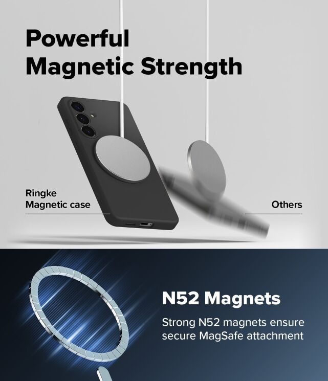 Защитный чехол Ringke Silicone Magnetic для Samsung Galaxy S26 (S942) 8800328815704 - Lavender: фото 10 из 18