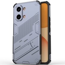 Защитный чехол с подставкой Deexe Bibercas для Xiaomi Poco X8 Pro Max - Grey: фото 1 из 6