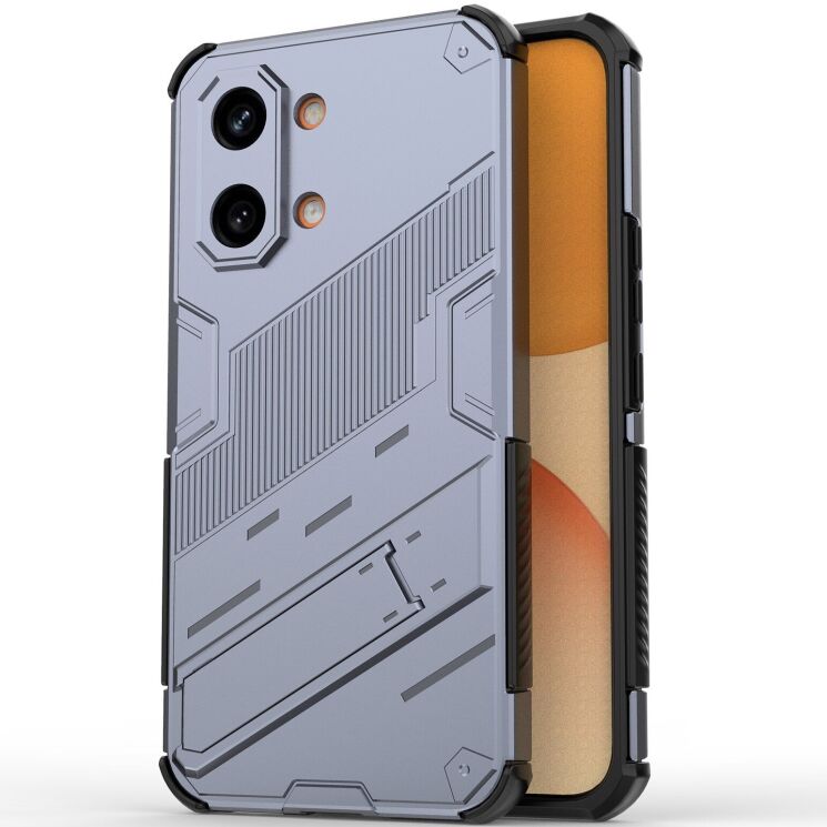 Защитный чехол с подставкой Deexe Bibercas для Xiaomi Poco X8 Pro Max - Grey: фото 1 из 6