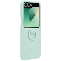 Защитный чехол Silicone Case (FF) для Samsung Galaxy Flip 6 (EF-PF741TMEGUA) - Mint: фото 1 из 6