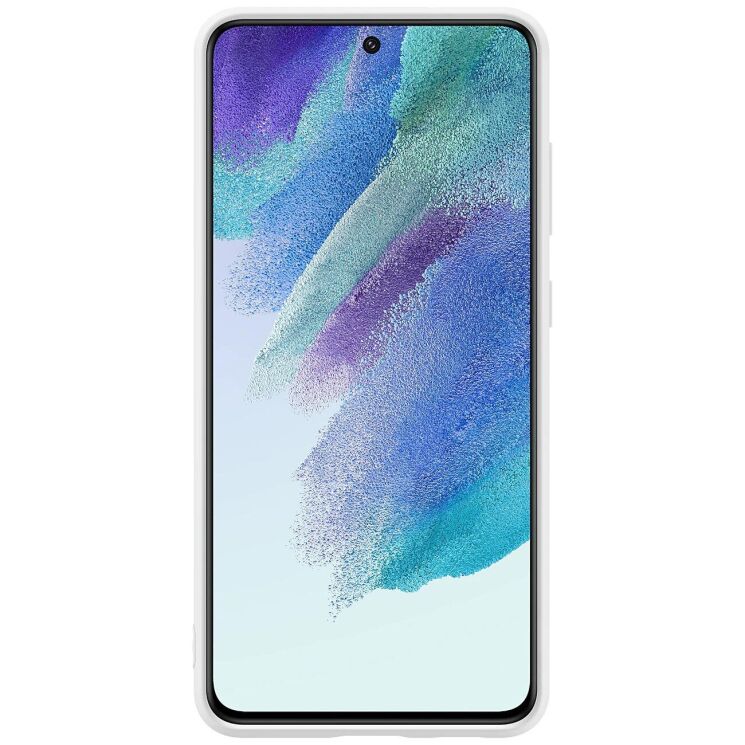 Защитный чехол Silicone Cover для Samsung Galaxy S21 FE (G990) EF-PG990TWEGRU - White: фото 2 из 5