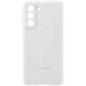 Защитный чехол Silicone Cover для Samsung Galaxy S21 FE (G990) EF-PG990TWEGRU - White (230670W). Фото 4 из 5