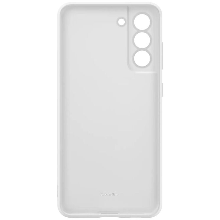Защитный чехол Silicone Cover для Samsung Galaxy S21 FE (G990) EF-PG990TWEGRU - White: фото 5 из 5