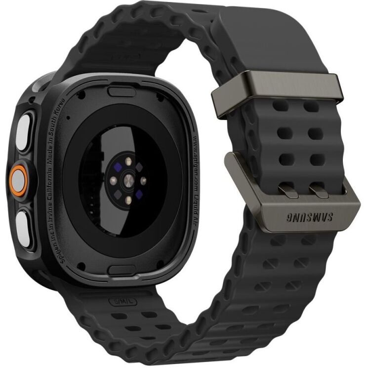 Защитный чехол Spigen Liquid Air Case для Samsung Galaxy Watch Ultra 2 (ACS11610) - Matte Black (427011MB) Защитный чехол Spigen Liquid Air Case для Samsung Galaxy Watch Ultra 2 (ACS11610) - Matte Black: фото 4 из 10