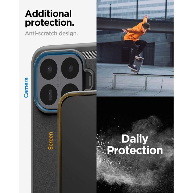 Защитный чехол Spigen Rugged Armor для Xiaomi 17T (ACS11870) - Black (408866B) Защитный чехол Spigen Rugged Armor для Xiaomi 17T (ACS11870) - Black: фото 8 из 11
