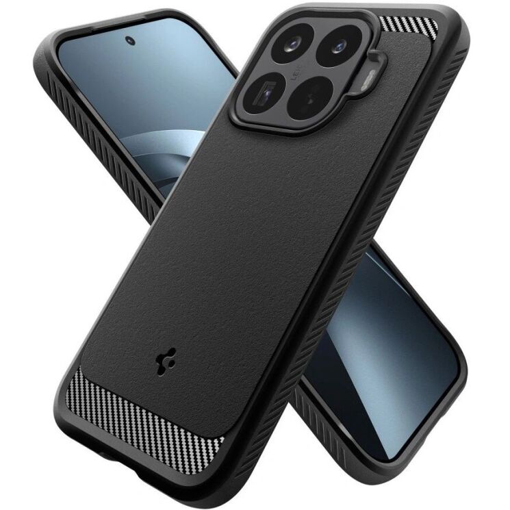 Защитный чехол Spigen Rugged Armor для Xiaomi 17T (ACS11870) - Black (408866B) Защитный чехол Spigen Rugged Armor для Xiaomi 17T (ACS11870) - Black: фото 4 из 11