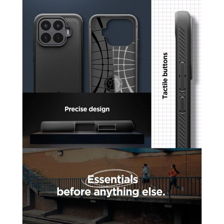 Защитный чехол Spigen Rugged Armor для Xiaomi 17T (ACS11870) - Black (408866B) Защитный чехол Spigen Rugged Armor для Xiaomi 17T (ACS11870) - Black: фото 10 из 11