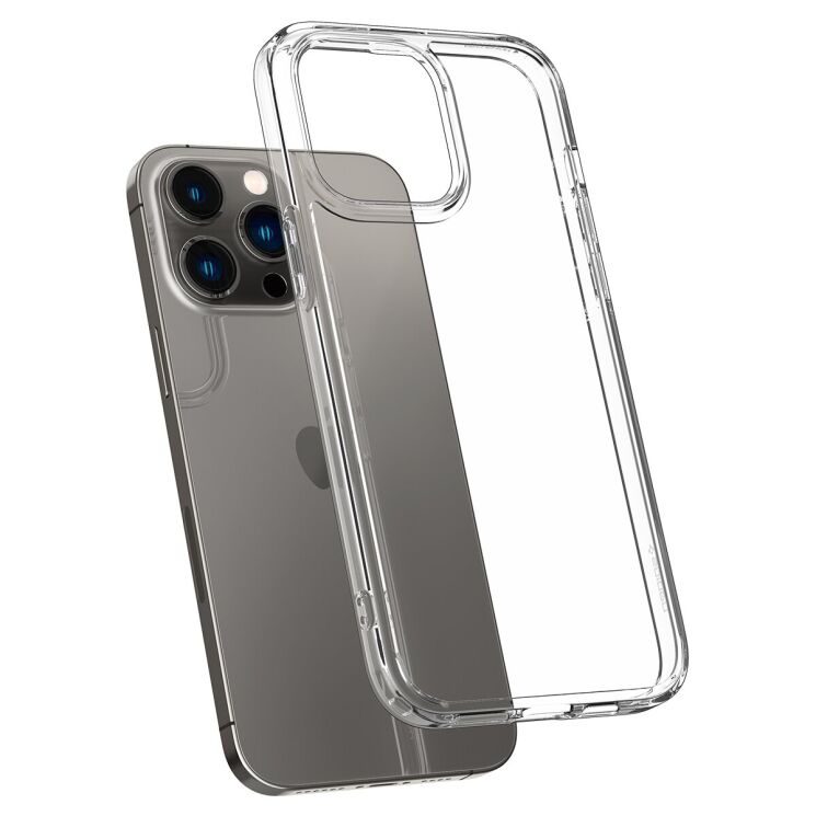 Защитный чехол Spigen (SGP) Crystal Hybrid для Apple iPhone 14 Pro Max - Crystal Clear: фото 3 из 7