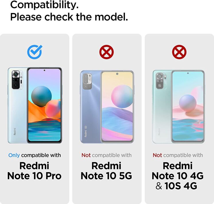 Защитный чехол Spigen (SGP) Rugged Armor для Xiaomi Redmi Note 10 Pro - Matte Black: фото 11 из 15