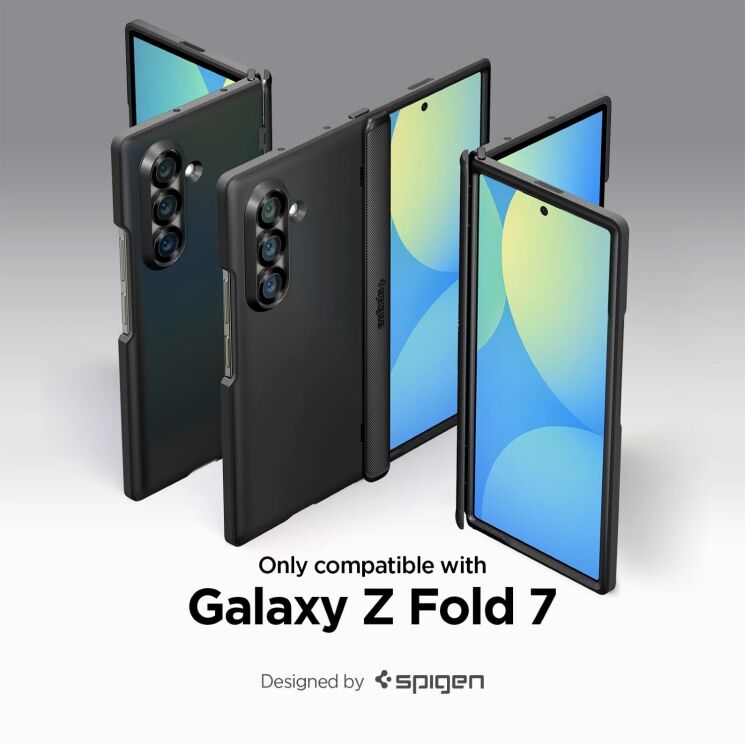 Защитный чехол Spigen (SGP) Slim Armor Pro (MagFit) для Samsung Galaxy Fold 7 (ACS09551) - Black: фото 16 из 21