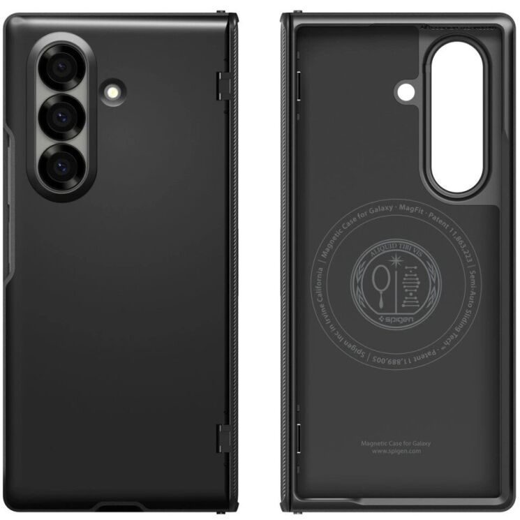 Защитный чехол Spigen (SGP) Slim Armor Pro (MagFit) для Samsung Galaxy Fold 7 (ACS09551) - Black: фото 9 из 21