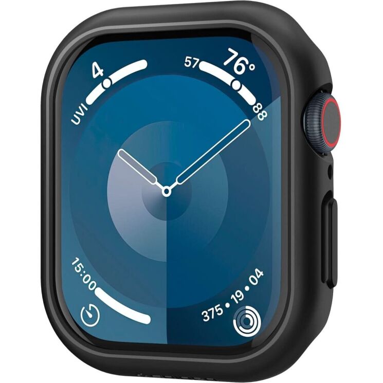 Защитный чехол Spigen (SGP) Thin Fit (FW) для Apple Watch 10 42 mm (ACS08588) - Black: фото 2 из 16