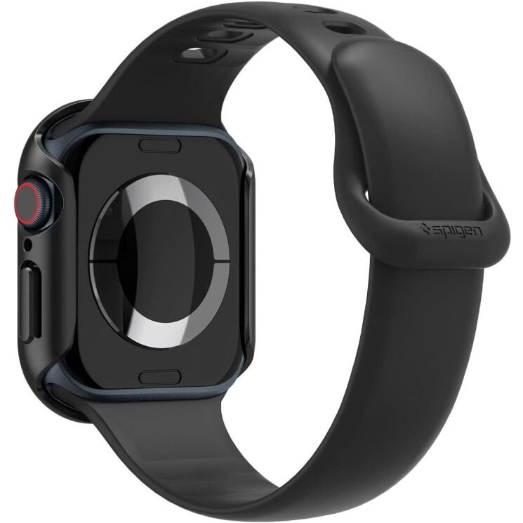 Защитный чехол Spigen (SGP) Thin Fit (FW) для Apple Watch 10 42 mm (ACS08588) - Black: фото 8 из 16