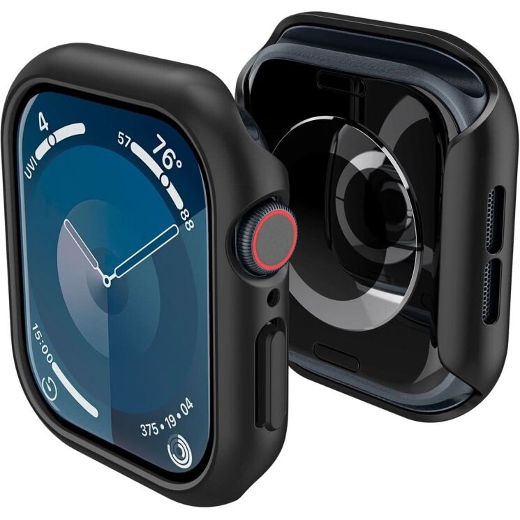 Защитный чехол Spigen (SGP) Thin Fit (FW) для Apple Watch 10 42 mm (ACS08588) - Black: фото 4 из 16