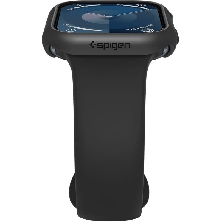 Защитный чехол Spigen (SGP) Thin Fit (FW) для Apple Watch 10 42 mm (ACS08588) - Black: фото 7 из 16