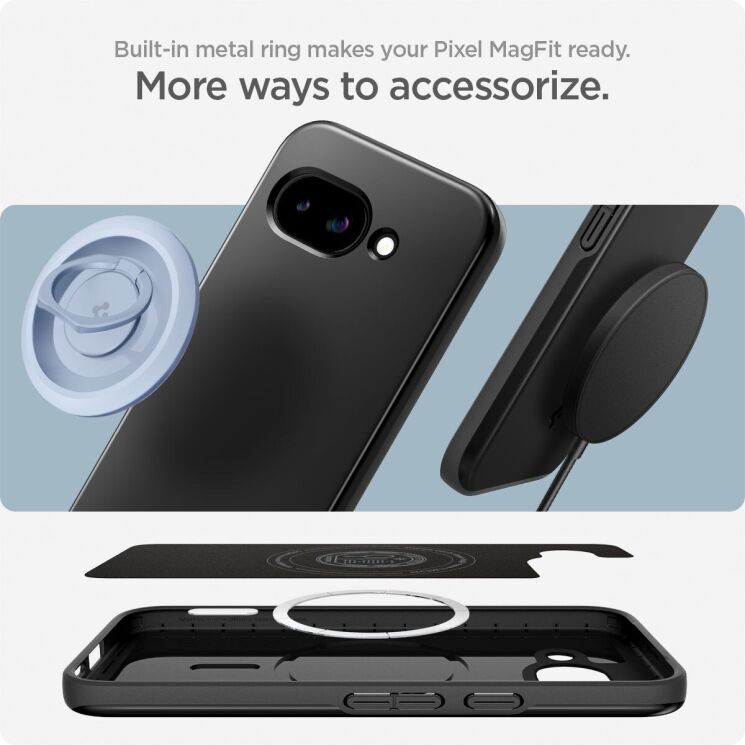 Захисний чохол Spigen (SGP) Thin Fit (MagFit) для Google Pixel 9a (ACS09038) - Navy Blue: фото 16 з 18