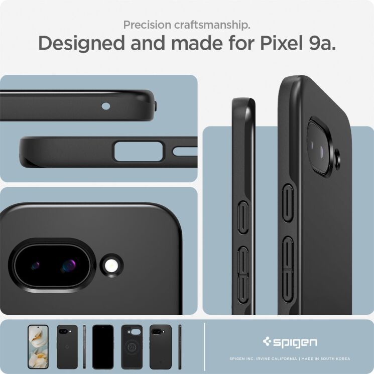 Захисний чохол Spigen (SGP) Thin Fit (MagFit) для Google Pixel 9a (ACS09038) - Navy Blue: фото 18 з 18