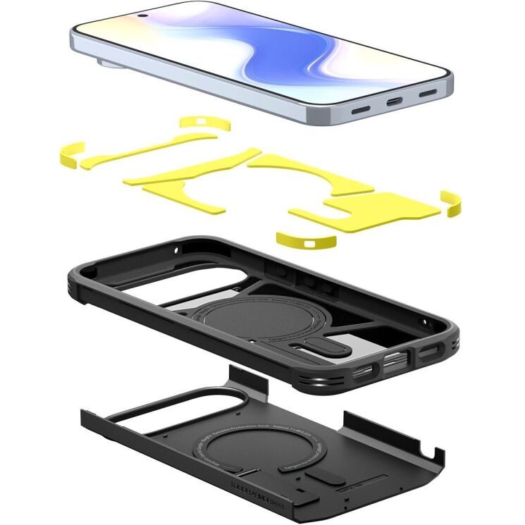 Захисний чохол Spigen (SGP) Tough Armor (MagFit) для Google Pixel 10 Pro XL (ACS09728) - Black: фото 7 з 17