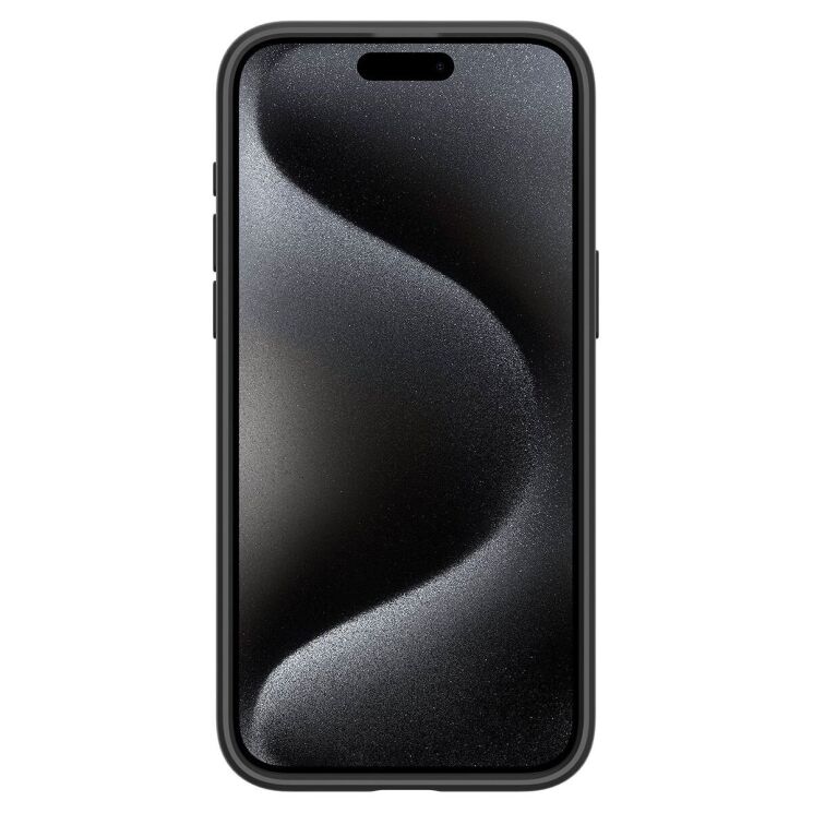 Защитный чехол Spigen (SGP) Ultra Hybrid для Apple iPhone 15 Pro Max - Frost Black: фото 5 из 15