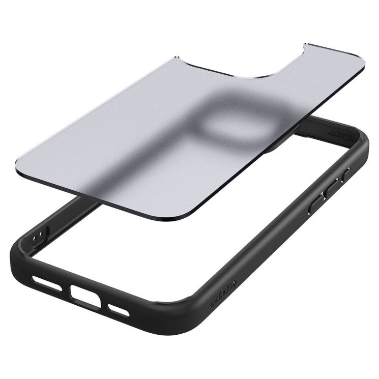 Защитный чехол Spigen (SGP) Ultra Hybrid для Apple iPhone 15 Pro Max - Frost Black: фото 8 из 15