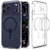 Защитный чехол Spigen Ultra Hybrid (MagFit) для iPhone 17 Pro Max (ACS11108) - Clear / Deep Blue: фото 1 из 10