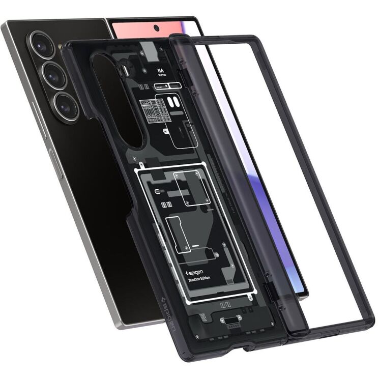 Защитный чехол Spigen (SGP) Ultra Hybrid Pro Zero One для Samsung Galaxy Fold 6 - Black: фото 8 из 22